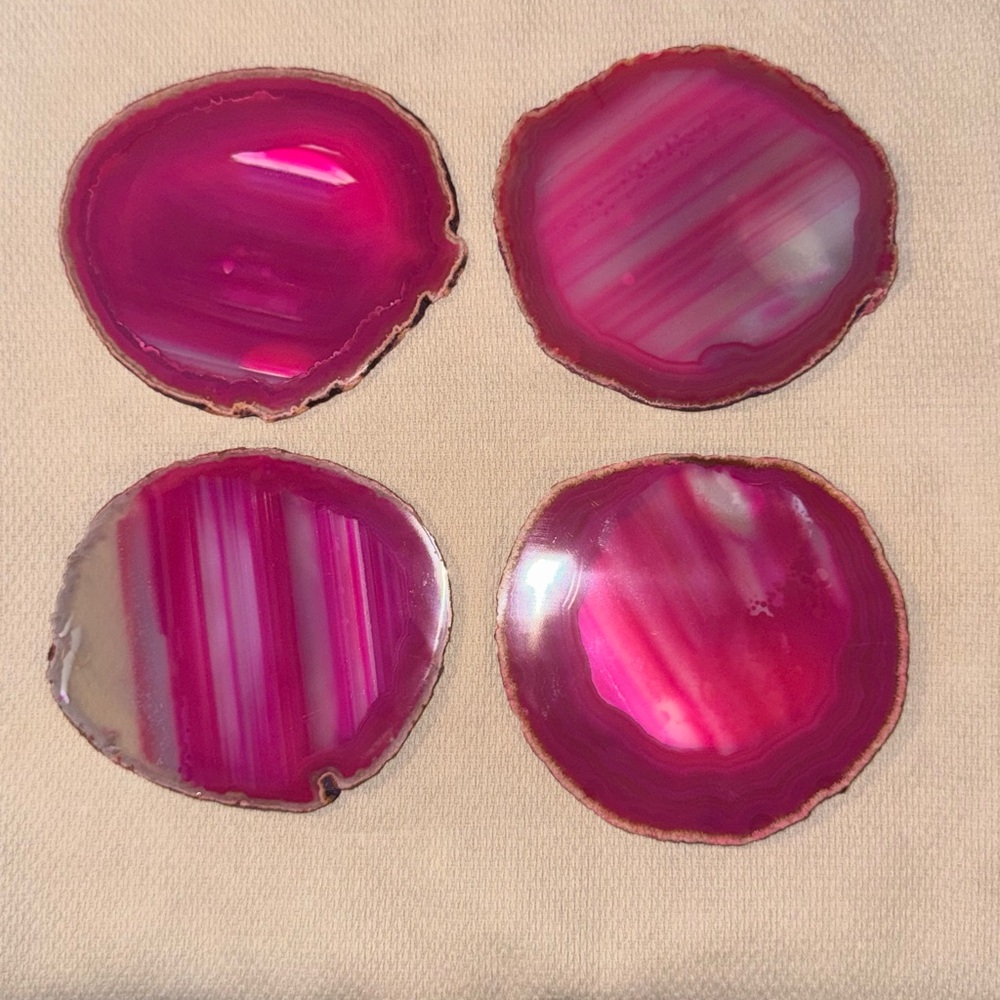 Coasters Agate Quartz, 4 pc set